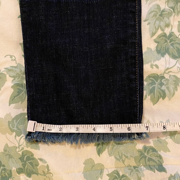 CAbi 3937 Slim Boyfriend Jeans Star Print Celebrity Wash Raw Hem - Picture 12 of 15